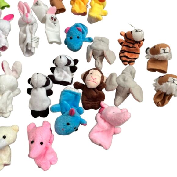 Lot 52 Classroom 3"H Finger Puppets Zoo, Farm, Birds, Retiles, People, Safari - Picture 3 of 10